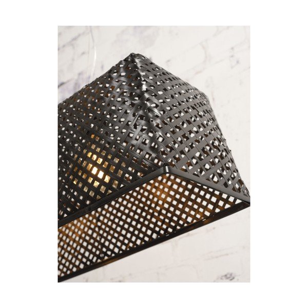 Juodas bambuko pakabinamas šviestuvas Good&Mojo Komodo-image-4