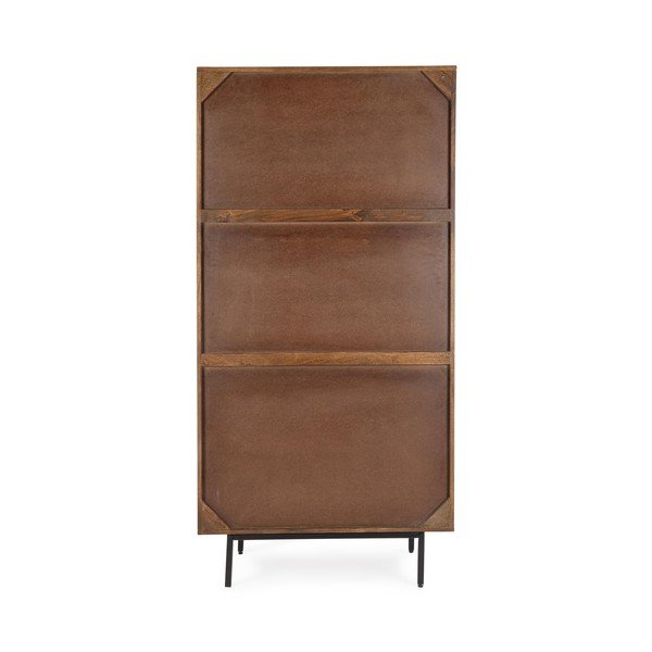 Natūralios spalvos iš mango masyvo spintelė 85x170x40 cm Tadita – Bizzotto-image-3