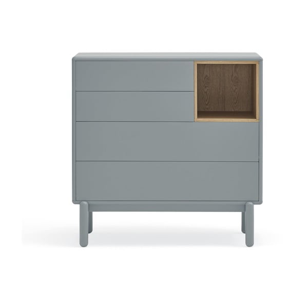 Žema šoninė spintelė mėlynos spalvos/pilkos spalvos 90x90 cm Corvo – Teulat