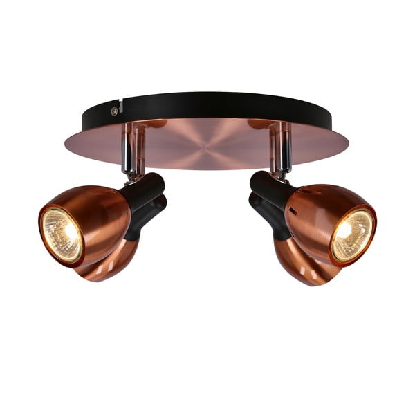 Lubinis šviestuvas vario spalvos su metaliniu gaubtu 35x35 cm Cross – Candellux Lighting-image-3