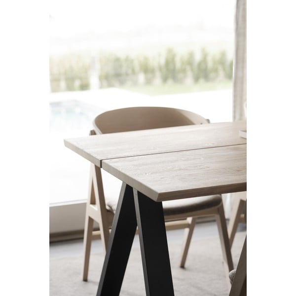 Sulankstomas pietų stalas su ąžuolo stalviršiu 170x100 cm Carradale - Rowico-image-2