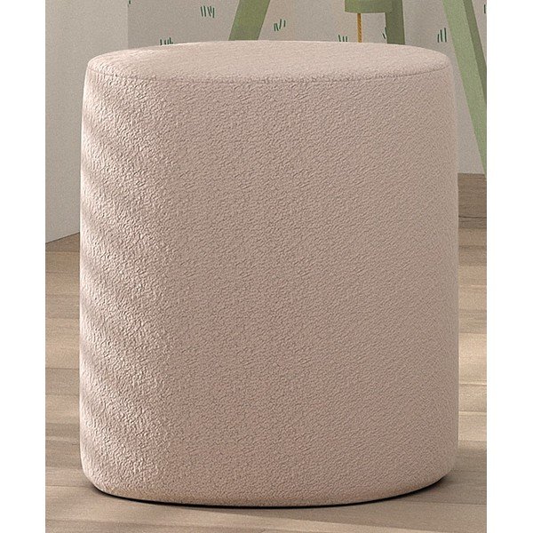 Vaikiškas pufas šviesiai rožinės spalvos iš boucle MOON – Vipack-image-1