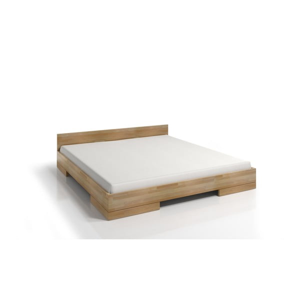 Dvigulė lova iš bukmedžio medienos SKANDICA Spectrum, 200 x 200 cm