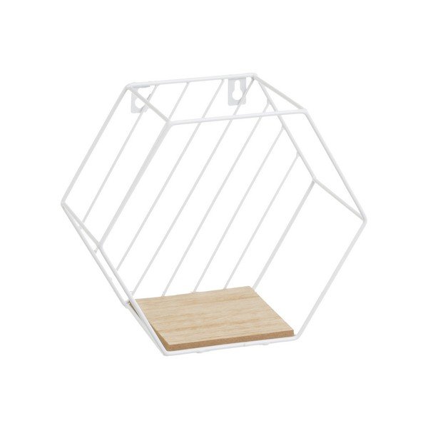 Sieninės lentynos baltos spalvos/natūralios spalvos 3 vnt. 31 cm – Casa Selección-image-2