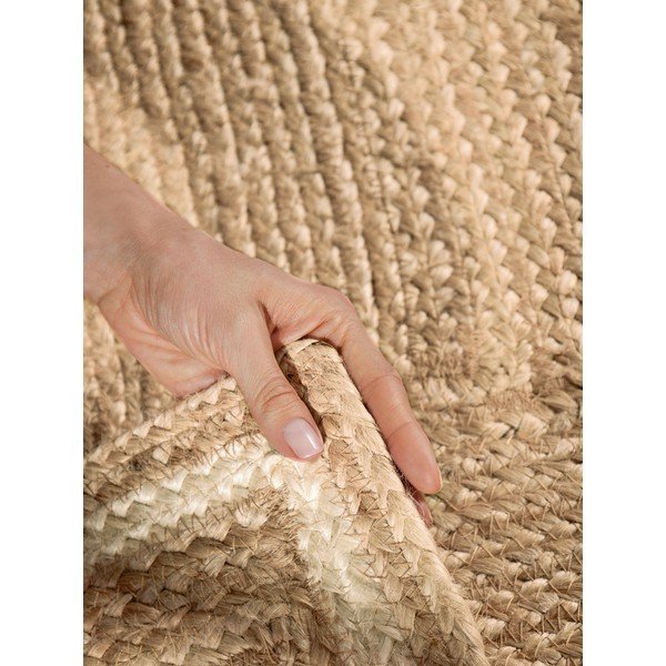 Apverčiamas/rankų darbo kreminės spalvos/natūralios spalvos iš džiuto kilimas 200x300 cm Looma – Hanse Home-image-4