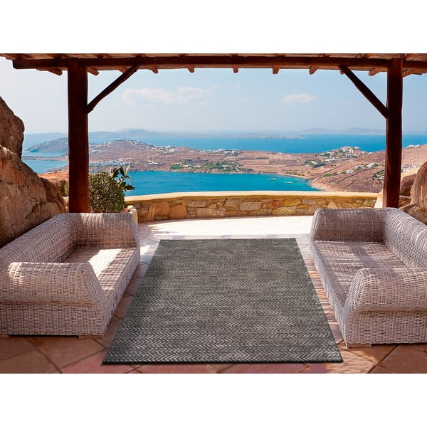 Antracito spalvos lauko kilimas Universal Panama, 120 x 170 cm-image-1