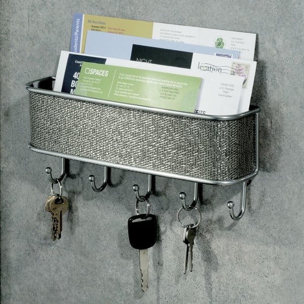 Sienoje tvirtinama metalinė raktų kabykla Twillo - iDesign-image-1