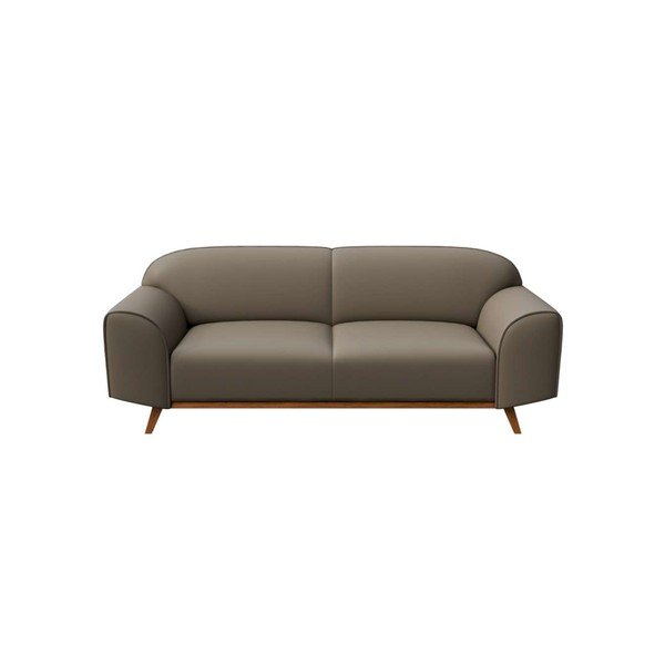 Sofa šviesiai rudos spalvos iš odos 193 cm Nesbo – MESONICA