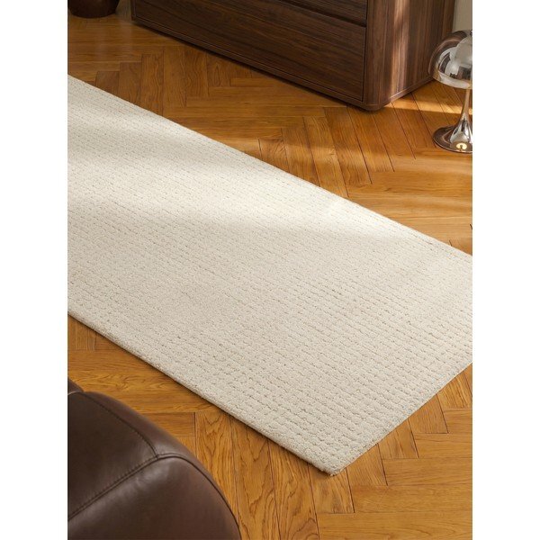 Kreminės spalvos iš vilnos kilimas 80x250 cm Eloise – Hanse Home-image-3