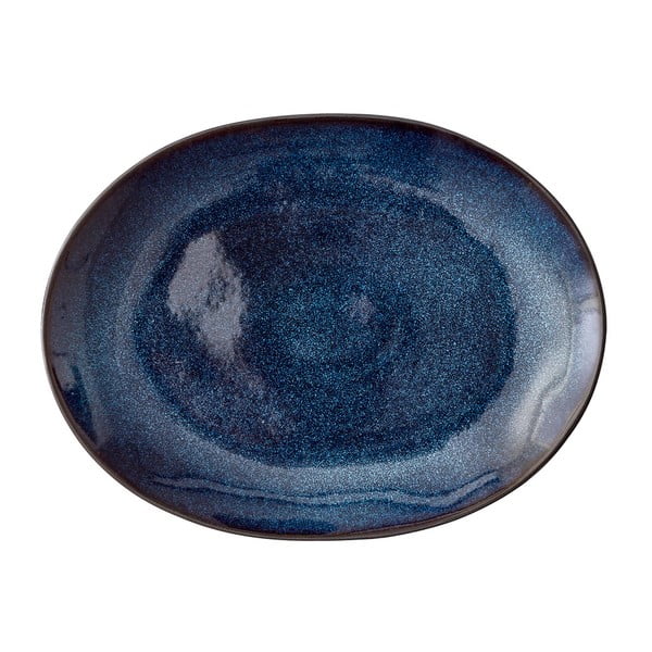 Iš akmens masės serviravimo padėklas juodos spalvos/mėlynos spalvos 22.5x30 cm Mensa – Bitz