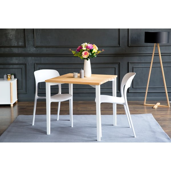 Baltas valgomojo stalas "Ragaba TRIVENTI", 80 x 80 cm-image-4