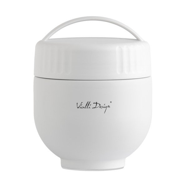 Baltos spalvos iš nerūdijančio plieno maistui termosas 680 ml Fuori – Vialli Design
