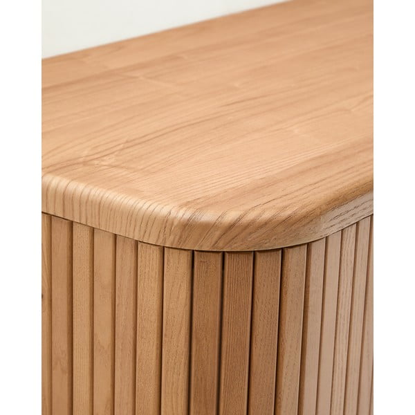 Natūralios spalvos pakabinama spintelė po kriaukle iš uosio 90x40 cm Mailen – Kave Home-image-4