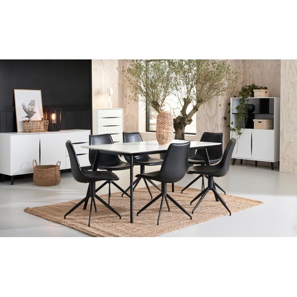 Vitrina baltos spalvos 110x180 cm Lyon – Furnhouse-image-1