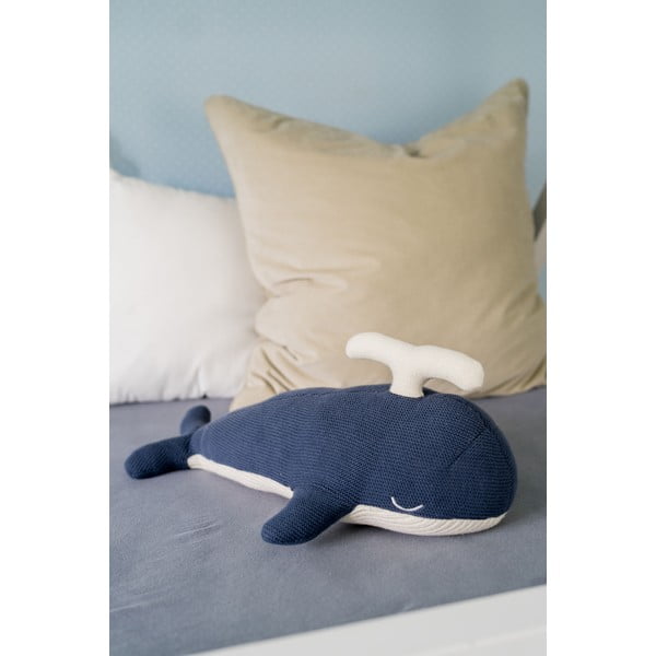 Mėlynos ir baltos spalvos žaislas Kindsgut Whale-image-1