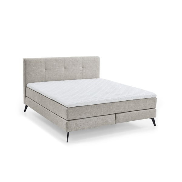 Spyruoklinė lova šviesiai pilkos spalvos 160x200 cm ANCONA – Meise Möbel