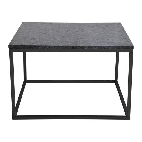 Juodo granito kavos staliukas su juodu pagrindu "RGE Accent", 75 cm pločio