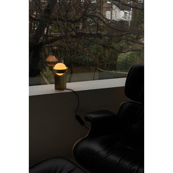 Stalinis šviestuvas auksinės spalvos su pritemdymo funkcija (aukštis 22 cm) su stiklo gaubtu Loop – tala-image-4