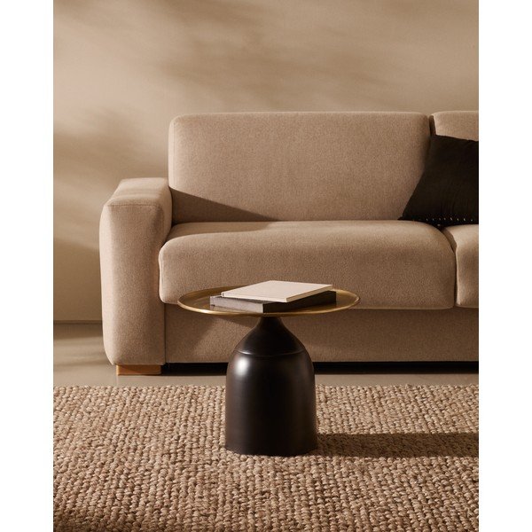 Šoninis stalas iš metalo apvalios formos ø 52 cm Liuva – Kave Home-image-1