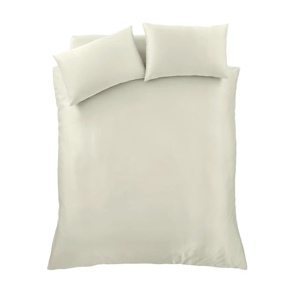 Smėlio spalvos iš satino dvigulė/itin ilga patalynė 230x220 cm Silky Soft – Catherine Lansfield