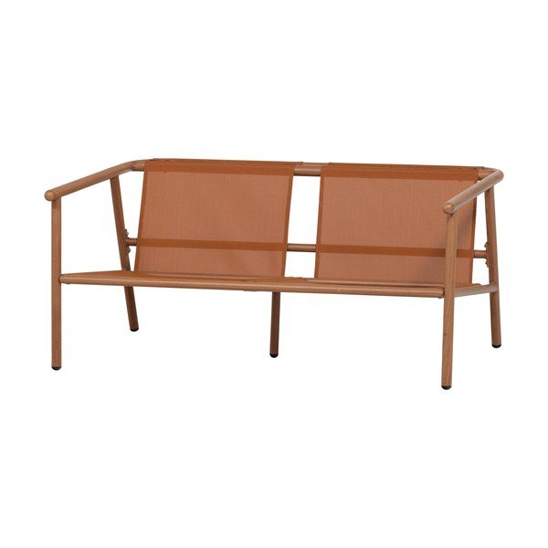 Terakotos spalvos iš audinio sodo sofa Cavero – WOOOD-image-4