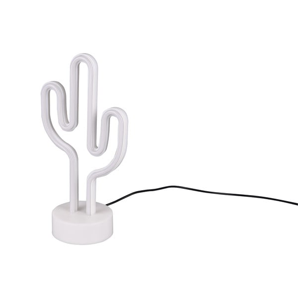 Baltas LED stalinis šviestuvas (aukštis 29 cm) Cactus - Trio