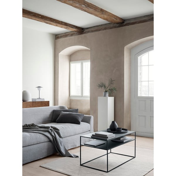 Pilkas medvilninis užvalkalas Blomus, 50 x 30 cm-image-1