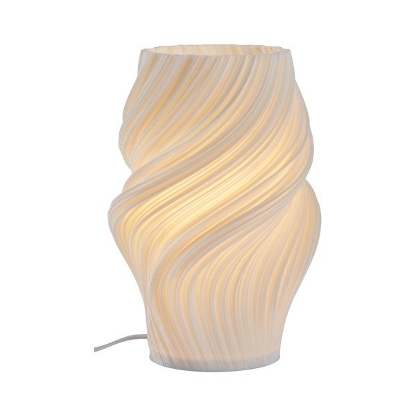 Baltos spalvos iš plastiko stalinis šviestuvas (aukštis 27 cm) Calais – Jotex-image-4