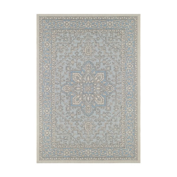 Mėlynos ir smėlio spalvos lauko kilimas NORTHRUGS Anjara, 200 x 290 cm