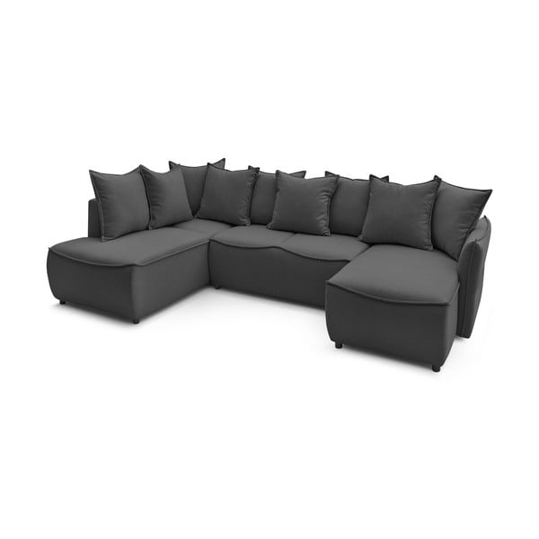 Sulankstoma kampinė sofa tamsiai pilkos spalvos (su kairiuoju kampu) Leon – Bobochic Paris-image-4