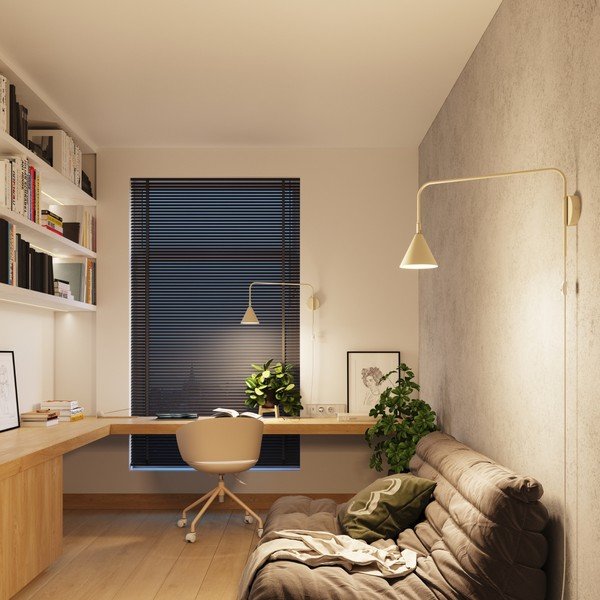 Kreminės spalvos sieninė lempa su kištuku ø 14 cm Zylo – Sollux-image-3