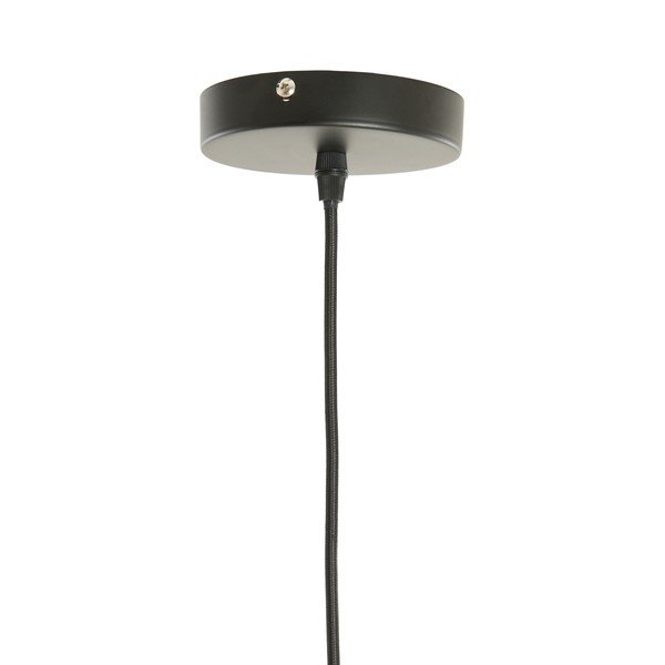 Rudos spalvos kabantis šviestuvas ø 12 cm su tekstiliniu gaubtu Verita – Light & Living-image-2