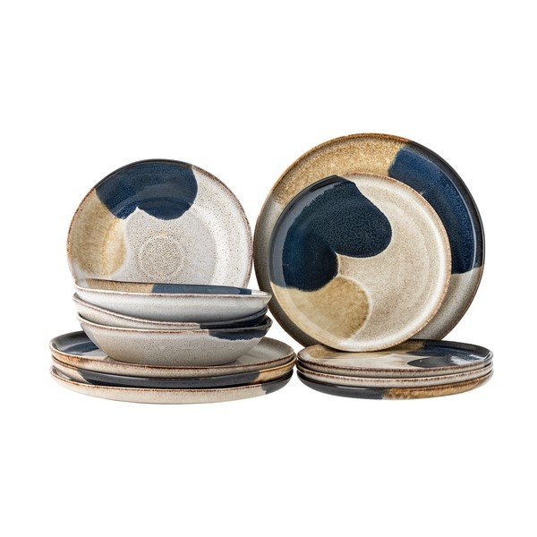 Indų rinkiniai iš molio 12 vnt. Jules – Bloomingville