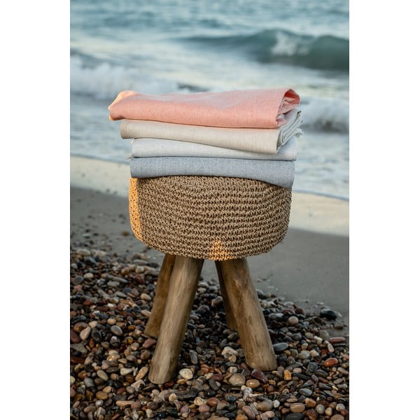 Mėlynas medvilninis pledas Euromant Summer Linen, 140 x 180 cm-image-4