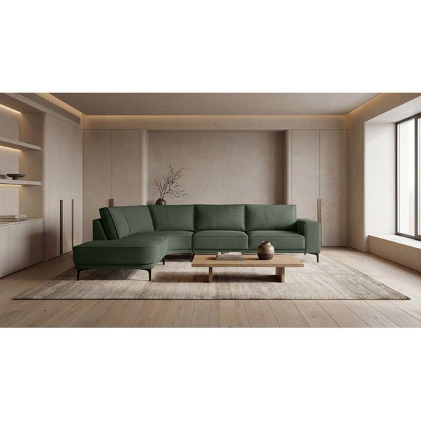 Kampinė sofa khaki spalvos (su kairiuoju kampu) Copenhagen – Scandic-image-1
