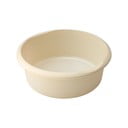 Kreminis apvalus plastikinis dubuo Addis, ø 34 cm