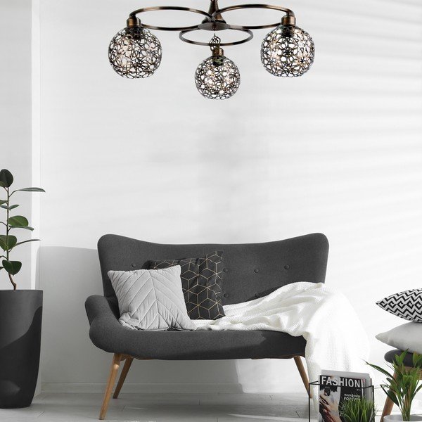 Kabantis šviestuvas juodos spalvos Olimpiyat – Opviq lights-image-1