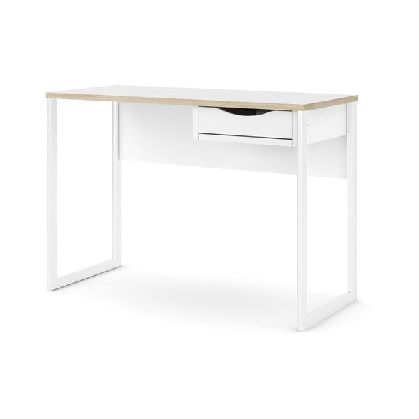 Baltas darbo stalas Tvilum Function Plus, 110 x 48 cm-image-2