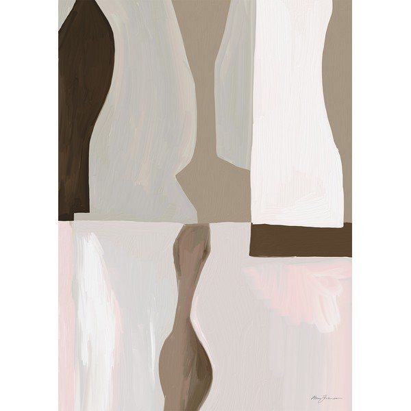 Plakatas 50x70 cm Pastels en Forme – Anna Johansson – The Poster Club