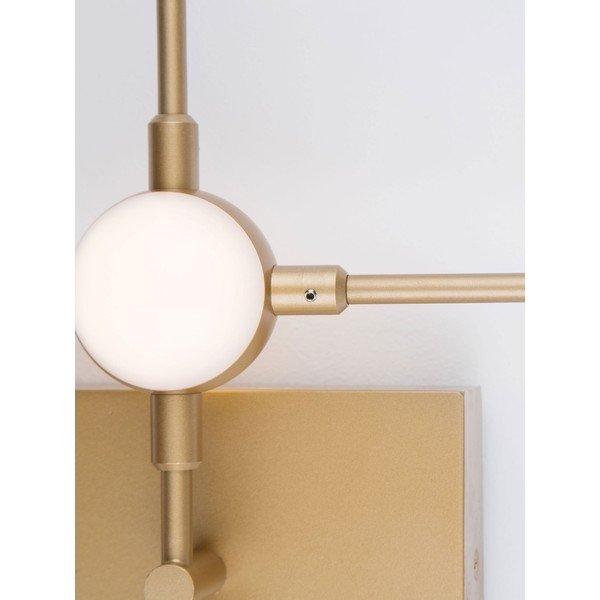 Auksinės spalvos iš metalo sieninė lempa LED Atomo – Nova Luce-image-3