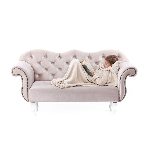Smėlio spalvos kūdikių TV antklodė su rankovėmis DecoKing Lazykids-image-4