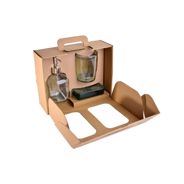 Vonios reikmenų rinkinys iš stiklo Bubbles – Ego Dekor-image-4