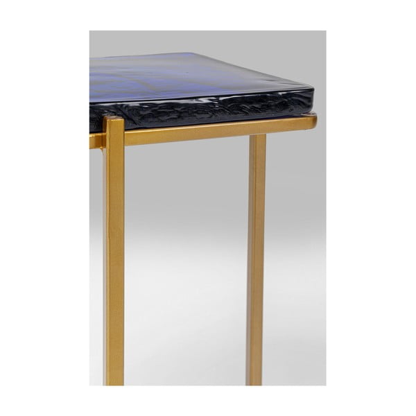 Aukso spalvos sulankstomas stalas "Kare Design Lagoon", aukštis 50 cm-image-3