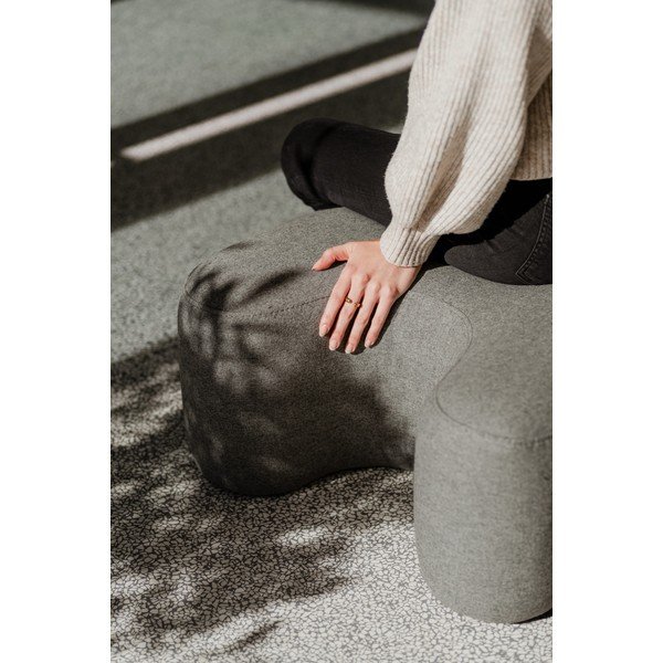 Pilkos spalvos pufas iš vilnos Ü – noo.ma-image-2