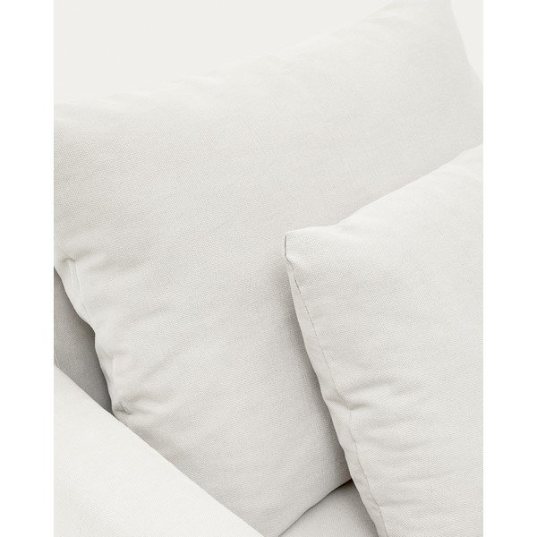 Iš lino krėslas baltos spalvos Nora – Kave Home-image-1