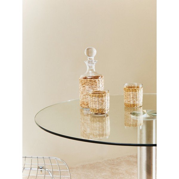 Apvalios formos valgomojo stalas su stikliniu stalviršiu ø 90 cm Metropolitan – Premier Housewares-image-3