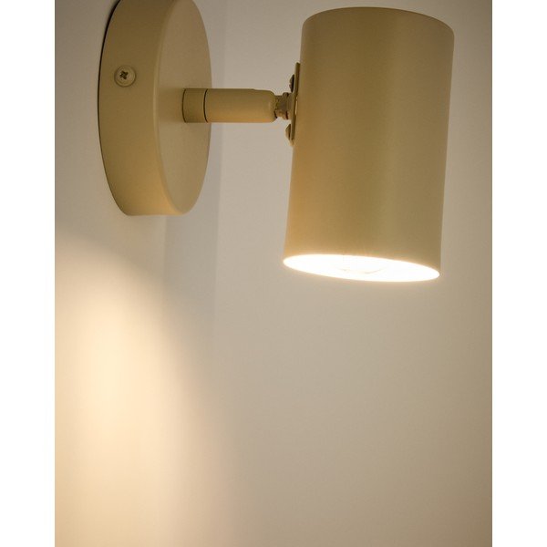 Smėlio spalvos iš metalo sieninė lempa Manie – Kave Home-image-3