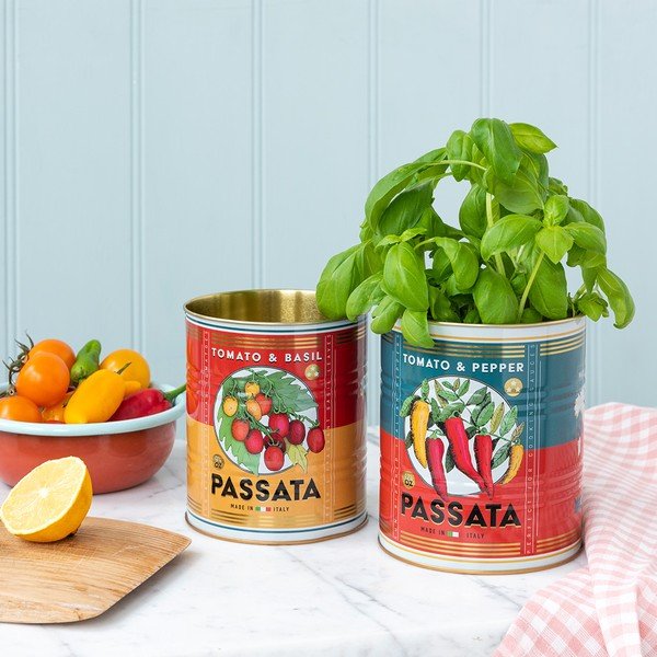 Dekoratyvinės iš skardos daiktadėžės 2 vnt. ø 11x13 cm Passata – Rex London-image-1