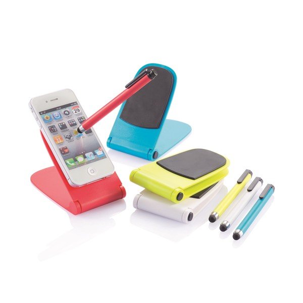 Telefono laikiklis su jutikliniu rašikliu, mėlynos spalvos-image-4