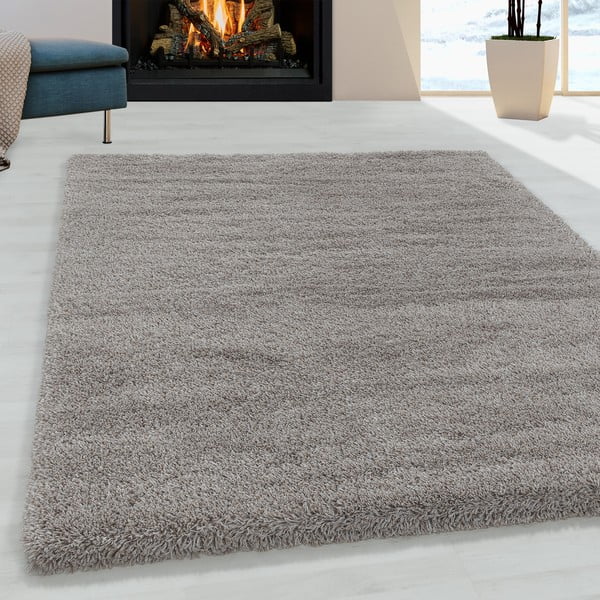 Kilimas šviesiai rudos spalvos 80x150 cm Fluffy – Ayyildiz Carpets-image-1
